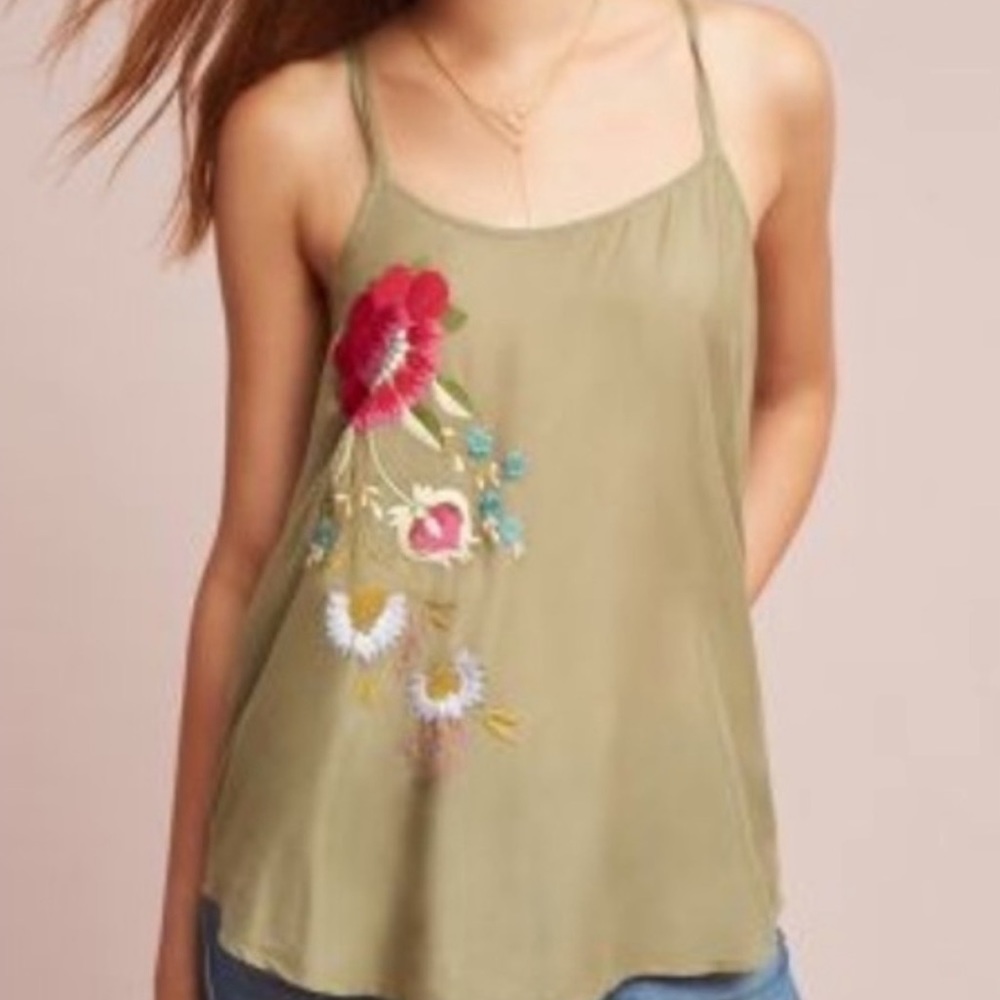 Anthropologie | Akemi + Kin Needlepoint Tank Top